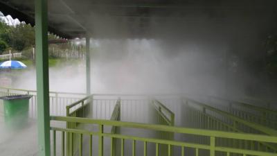 人造噴霧設備-景區(qū)檢票處降溫